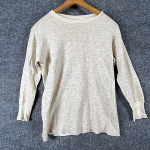 Vintage Duofold Shirt Mens M Oatmeal Heathered Two Layer Thermal Base Layer 50s